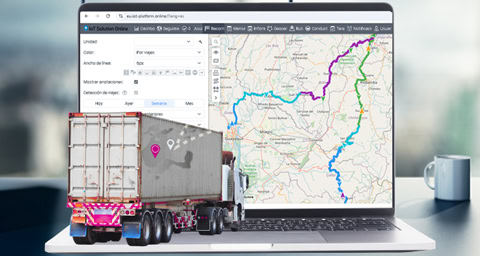 Rastreo satelital para camiones con monitoreo GPS 4G en tiempo real Wialon